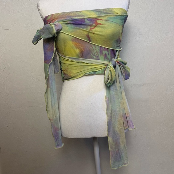 PrettyLittleThing Tops - Pretty Little Thing Watercolor Tube‎ Top